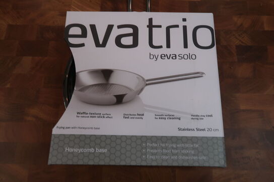 Eva Trio Honeycomb stegepande rustfrit stål uden belægning Ø20 cm