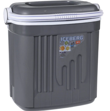 2 stk. Kølebokse Iceberg 20 l grå