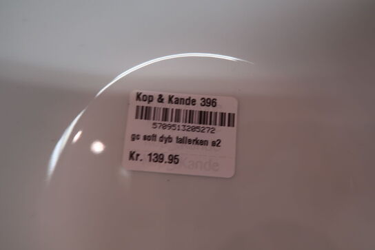 12 stk. Rosendahl Grand Cru Soft dyb tallerken hvid 21 cm