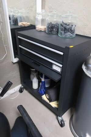 Vogn samt affaldsspand