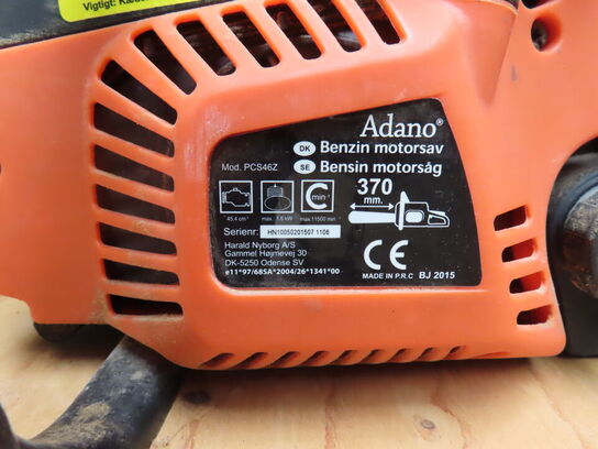 Motorsav og sikkerhedshjelm med visir og øreværn ADANO HN10050