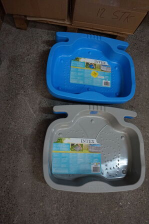 ca. 80 stk Intex Fodbad til pool (56x46x9cm) Blå & Grå 