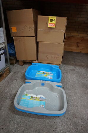 ca. 80 stk Intex Fodbad til pool (56x46x9cm) Blå & Grå 