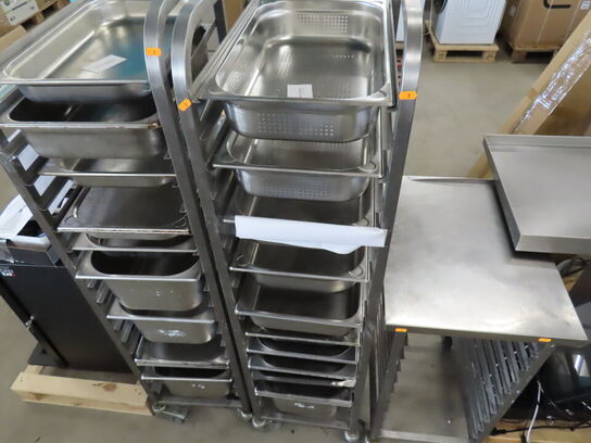 3 stk. Stikvogne med gastrobakker