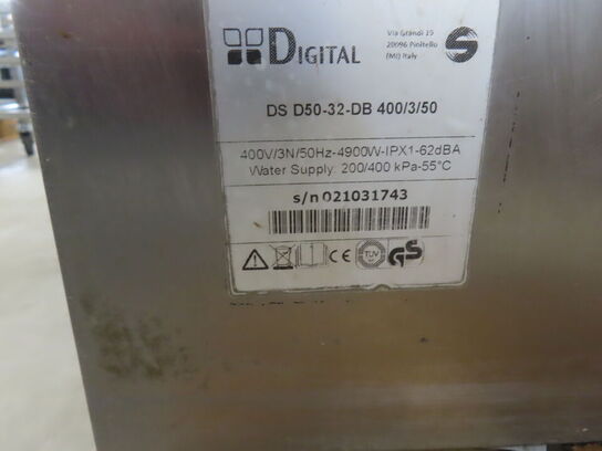 Industriopvaskemaskine og hylde med afløb, SILANOS DIGITAL