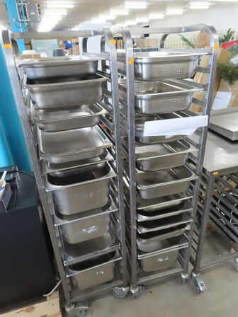 3 stk. Stikvogne med gastrobakker