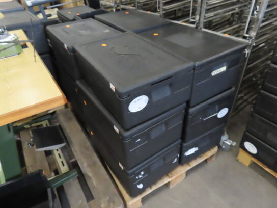 12 stk. Termokasser med låg til fødevaretransport