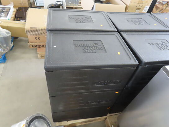 12 stk. Termokasser med låg til fødevaretransport