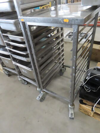 3 stk. Stikvogne med gastrobakker