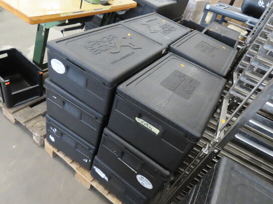 12 stk. Termokasser med låg til fødevaretransport