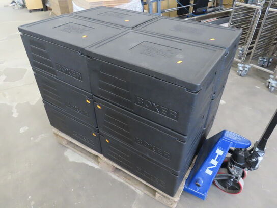 12 stk. Termokasser med låg til fødevaretransport