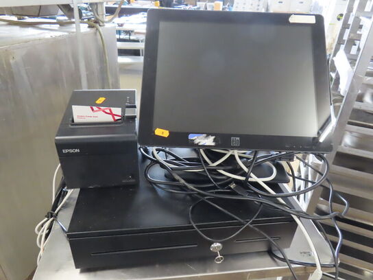 Kasseapperat med pengekasse og bon-printer ELO, EPSON