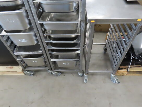 3 stk. Stikvogne med gastrobakker