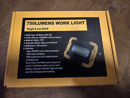 5 stk. LED arbejdslamper