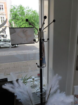 Div. udstillings genstande og glashylder