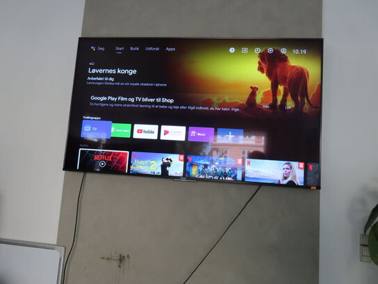 65" LED-TV, SONY KD-65XG85, med fjernbetjening og vægbeslag