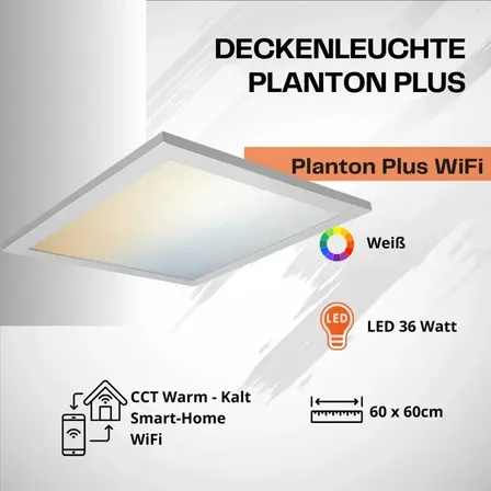 Ledvance planon led loftlampe rgb 60 x 60 cm cct wi-fi(ubrugt)