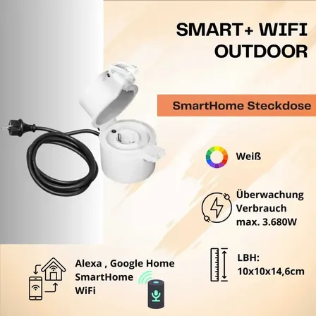 2 stk. ledvance udendørs stikkontakt smartHome alexa google wifi(ubrugt)