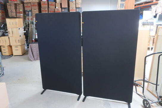 2 stk. akustikpaneler på fødder 100x181 cm