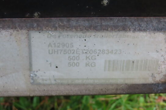 Påhængsvogn: Va 502 E 2