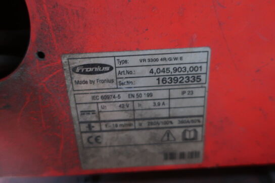 Svejseværk FRONIUS VarioSynergic 5000 med trådboks VR 3300