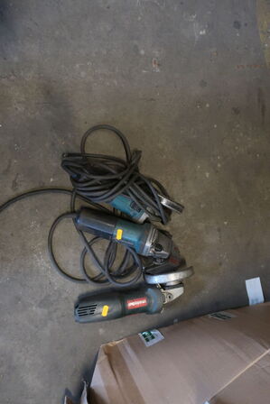 3 stk. vinkelslibere METABO, MAKITA