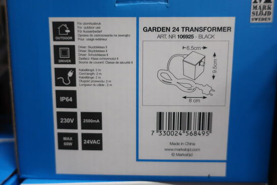 2 stk. Transformer MARK SLÖJD Garden 24 