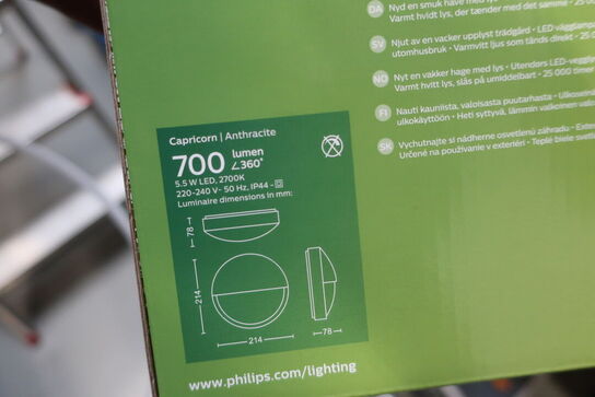 2 stk. væglamper PHILIPS LED Outdoor Wall light