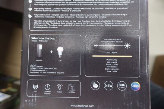 Havelampe PHILIPS Outdoor Pedestal Turaco 