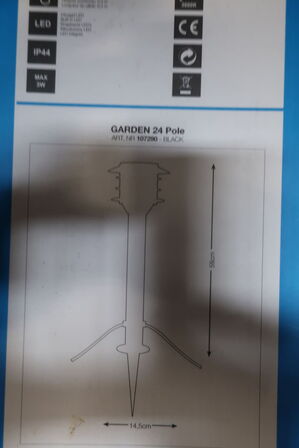 Havelampe MARK SLÖJD Garden 24 Pole