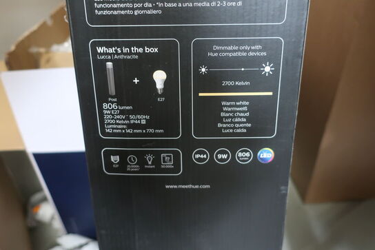 Havelampe PHILIPS Outdoor Post Lucca