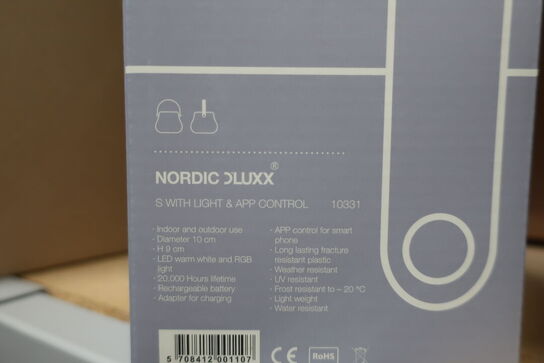 4 stk. transportabel lamper NORDIC LUXX