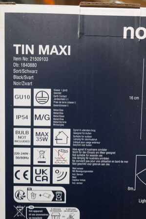 Væglampe NORDLUX Tin Maxi