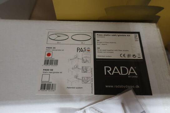 3 stk. Gimble-kit RADA