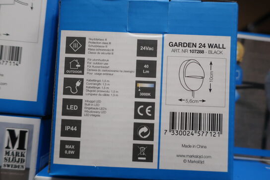 2 stk. væglamper MARK SLÖJD Garden 24 Wall 
