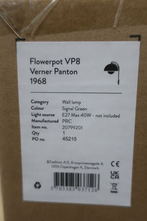 Væglampe &TRADITION Flowerpot VP8