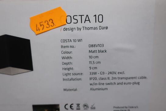 Væglampe DARØ Costa 10