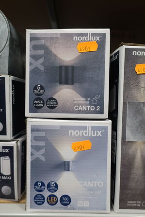 2 stk. væglamper NORDLUX Canto 2 (forskellige farver)