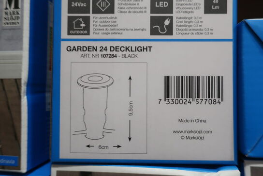 6 stk. spot MARK SLÖJD Garden 24 Decklight 
