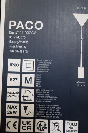 2 stk. Pendel NORDLUX Paco