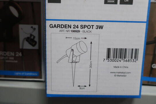 2 stk. Spot MARK SLÖJD Garden 24 3W
