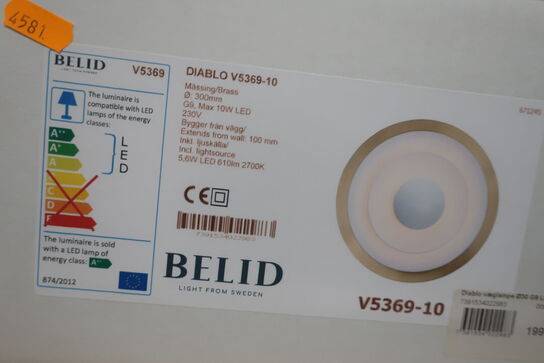 Væglampe BELID Diablo V5369-10