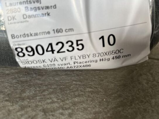 3 Stk. Kinnarps Skærm afdækning 
