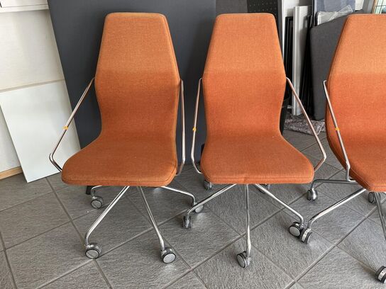 6 Stk. Mødebords stole