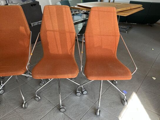 6 Stk. Mødebords stole