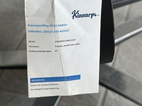 Kinnarps Sadle Kontrolstol