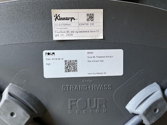 4 Stk, Kinnarps Four Design Stole