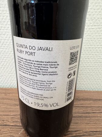 3 fl. Quinta do Javali portvin