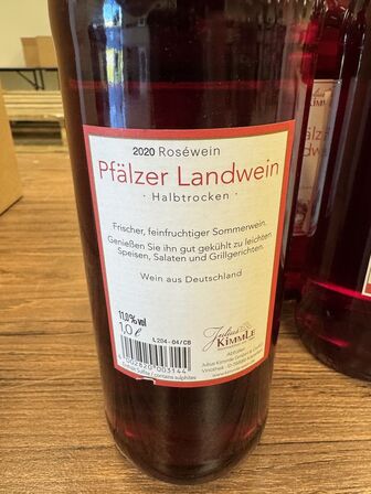 6 fl. Rosevin & 1 fl. Armagnac