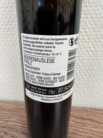4 fl. Roman Graeff Riesling Beerenauslese Phalz 